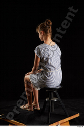 Woman White Slim Female Studio Poses